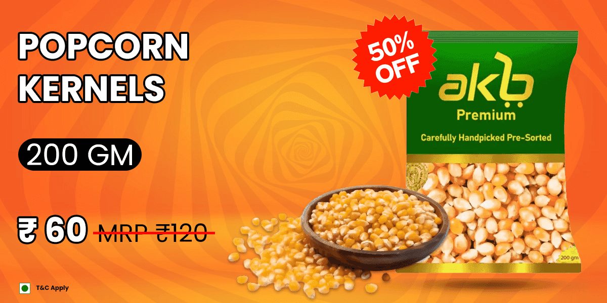 popcorn kernels 200 gm