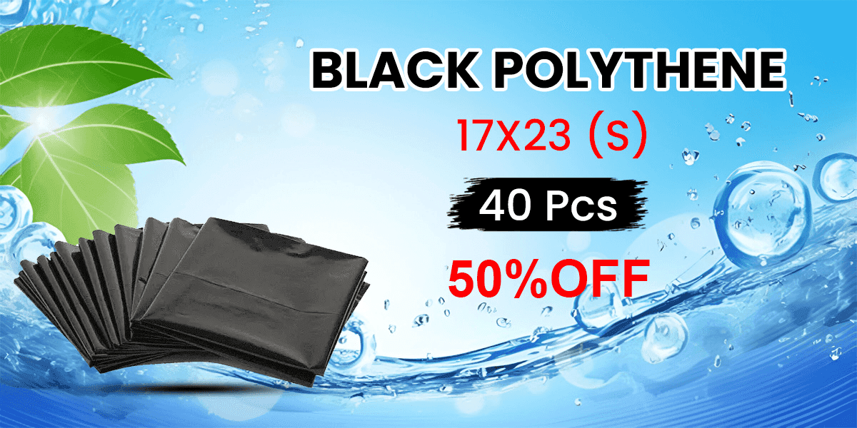 Black Polythene 17X23 (S) 40 Pcs