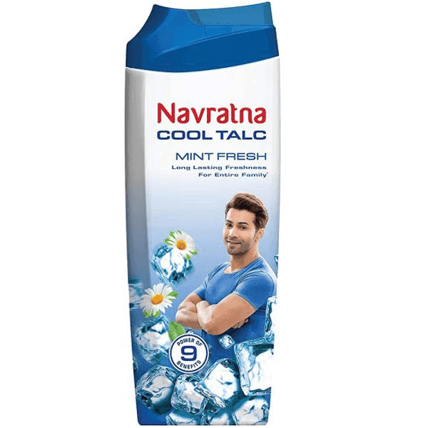 navratna mint fresh cool talc 100 gm 