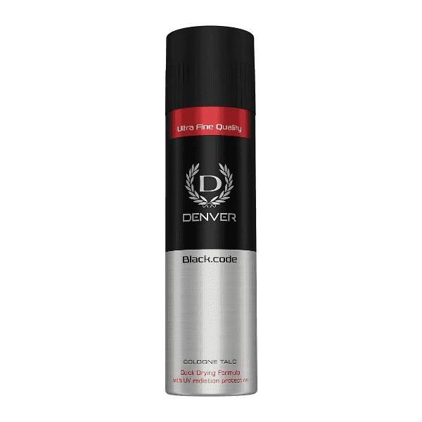 denver black code cologne talc 300 gm (buy 1 get 1 free)