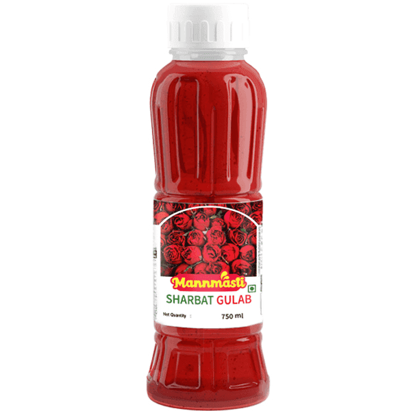 mannmasti gulab sharbat 750 ml