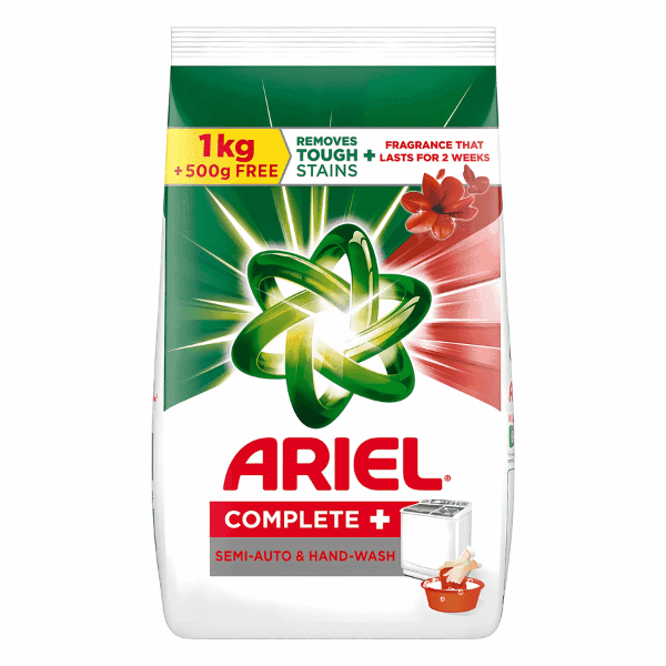 ariel complete detergent powder 1.5 kg