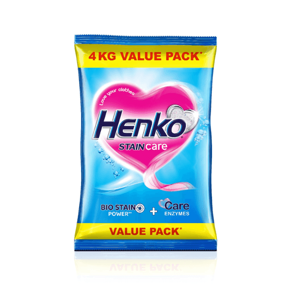 henko stain care detergent powder 4 kg