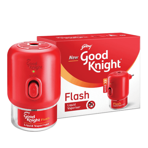 godrej good knight flash liquid vaporiser (machine + 1 refill 45 ml)