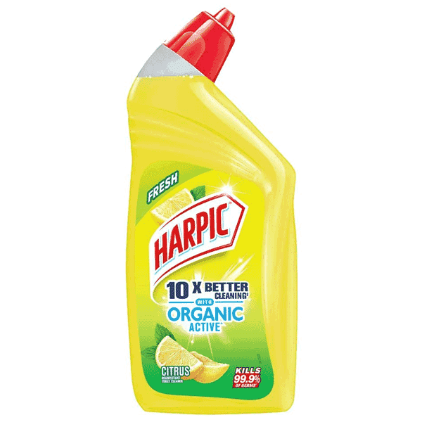 harpic organic active citrus disinfectant toilet cleaner 500 ml