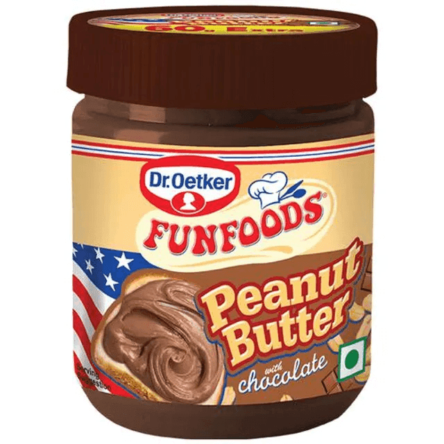 funfoods chocolate creamy peanut butter 400 gm