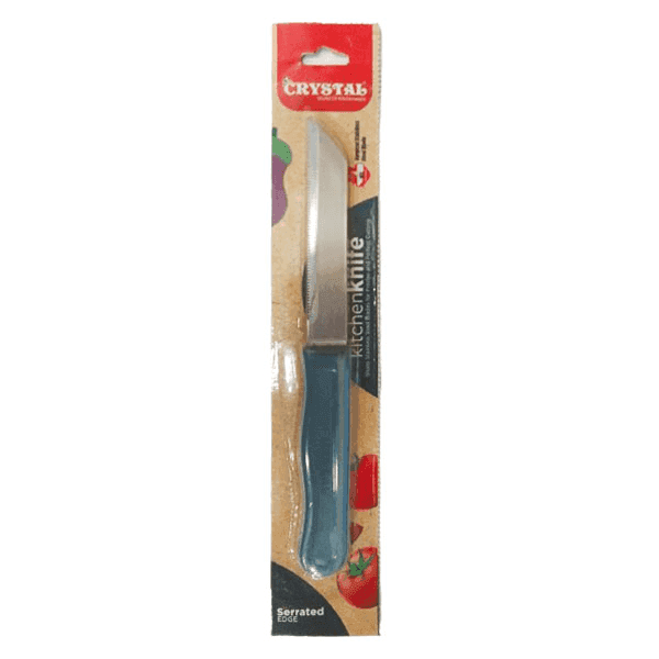 crystal kitchen knife (serrated edge) 1 pc 