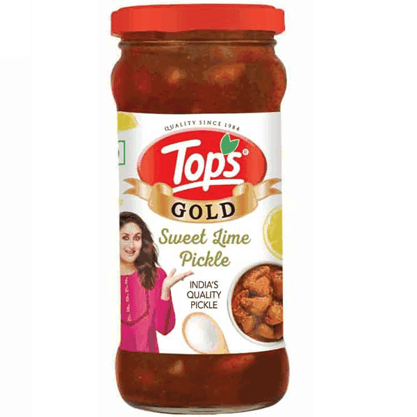 tops gold sweet lime pickle 400 gm