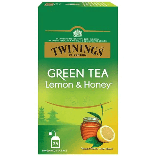 twinings green tea lemon & honey 25 teabags*2 gm