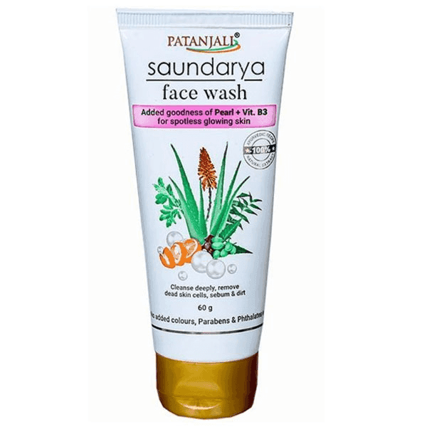 patanjali saundarya face wash 60 gm