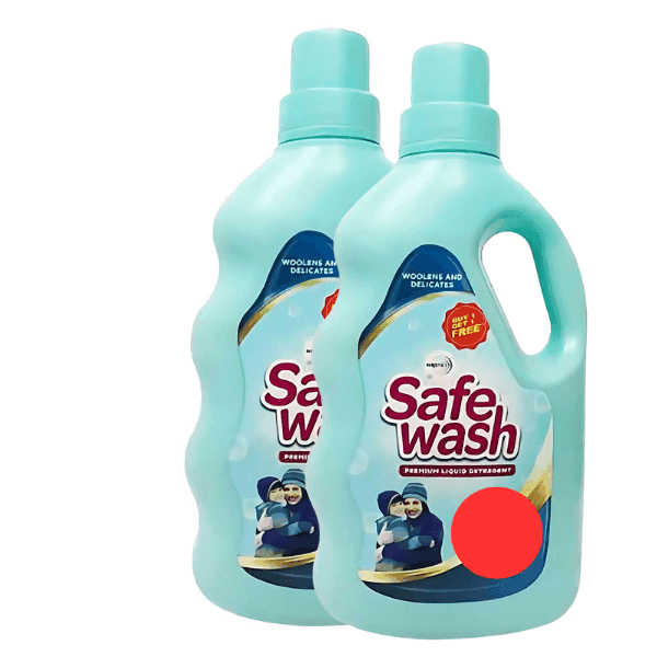 safe wash liquid detergent 1 kg (buy 1 get 1 free)