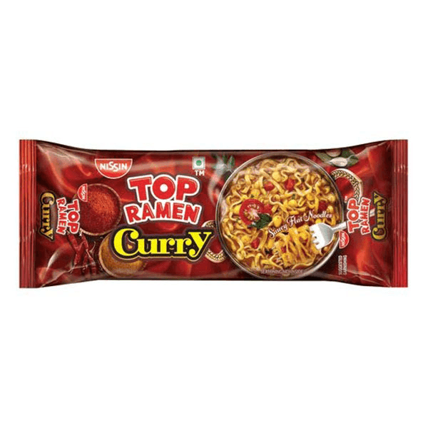 nissin top ramen curry noodles 4 pack 280 gm