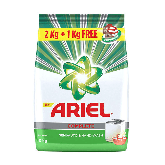 ariel complete detergent powder 3 kg
