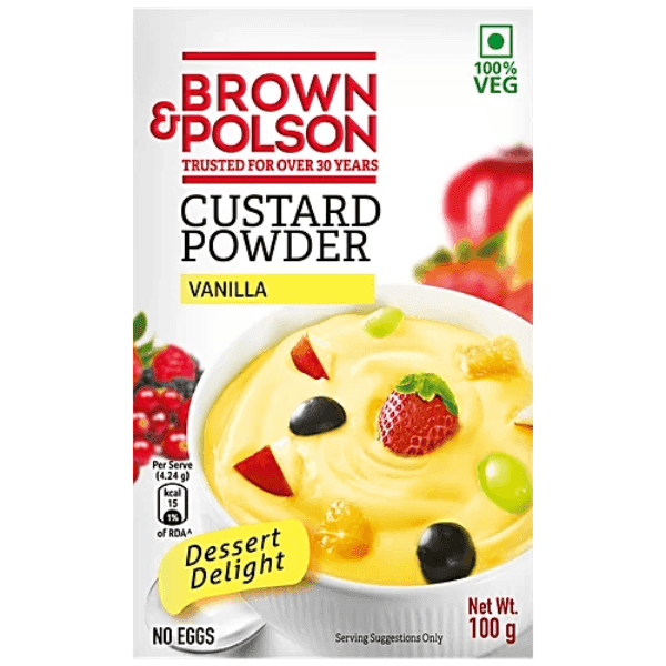 brown & polson vanilla custard powder 500 gm