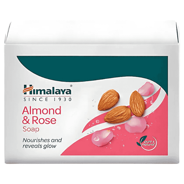 himalaya almond & rose soap set 4*125 gm