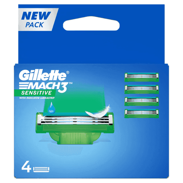 gillette mach3 sensitive 4 cartridges