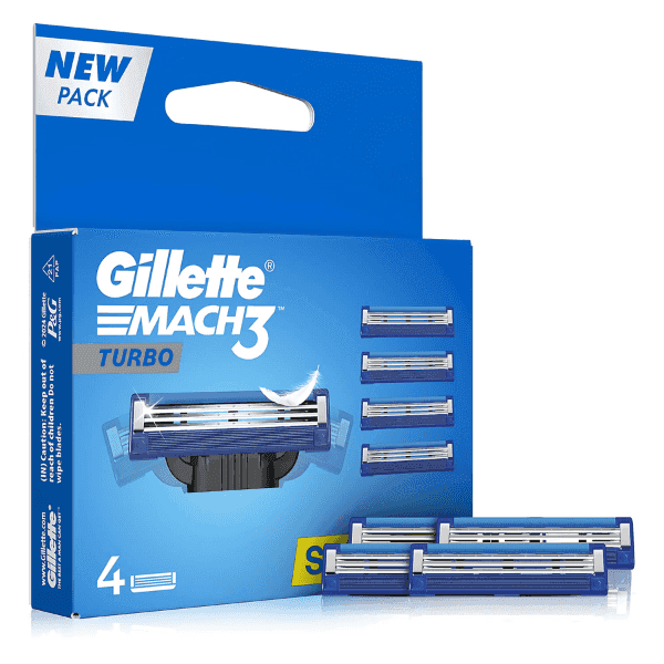 gillette mach3 turbo 4 cartridges 