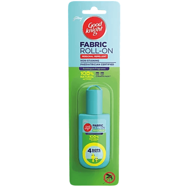godrej good knight bubblegum fragrance mosquito repellent fabric roll-on 8 ml