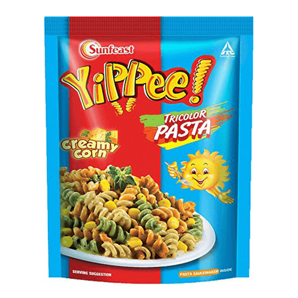 sunfeast yippee masala tricolor pasta 65 gm