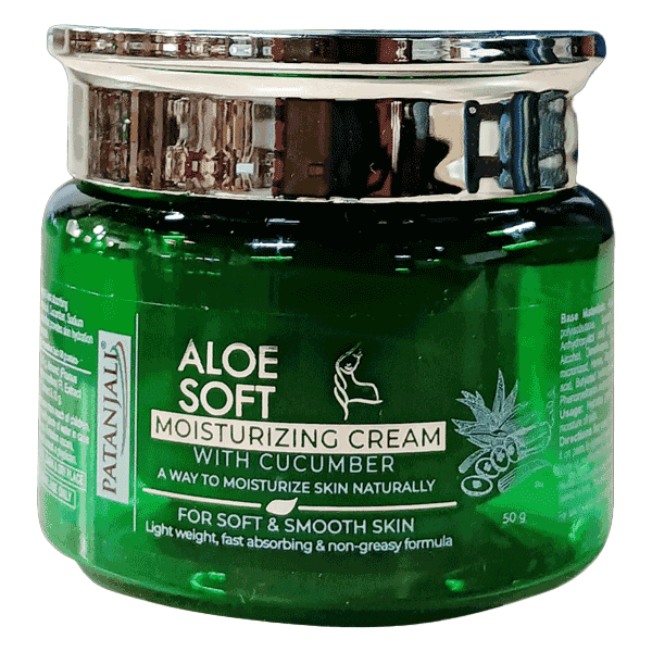 patanjali aloe soft moisturizing cream 50 gm