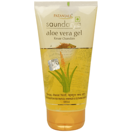 patanjali saundarya aloe vera gel kesar chandan 150 ml