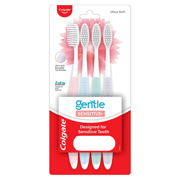 colgate gentle sensitive+ tooth brush (ultra soft) 4 pcs 