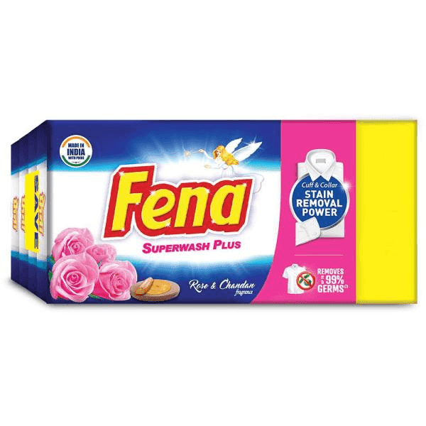 fena rose & chandan superwash detergent bar 4*115 gm