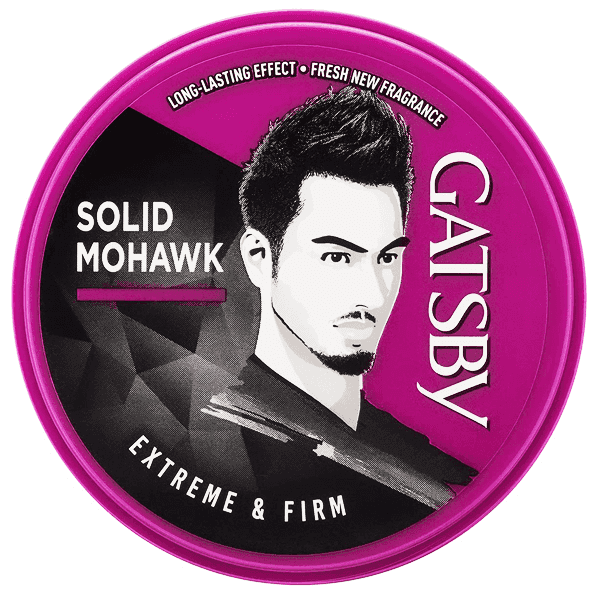 gatsby solid mohawk extreme & firm hair styling wax 75 gm