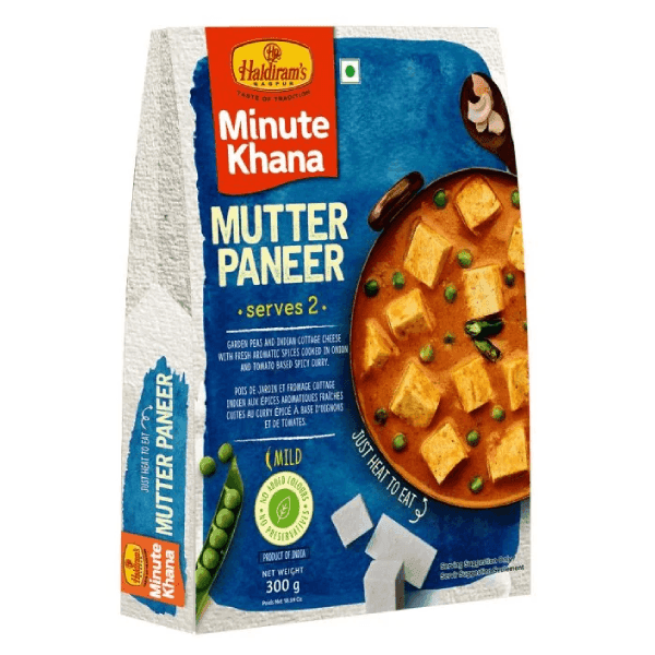 haldiram's minute khana homestyle mutter paneer 300 gm