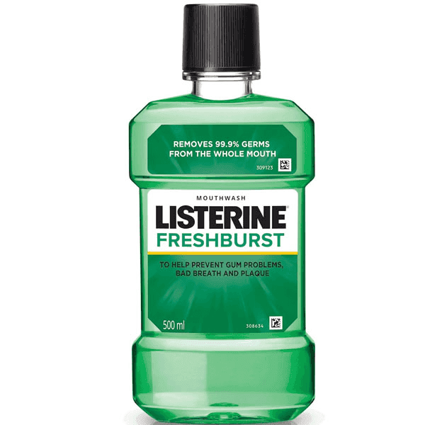 listerine fresh burst mouthwash 500 ml