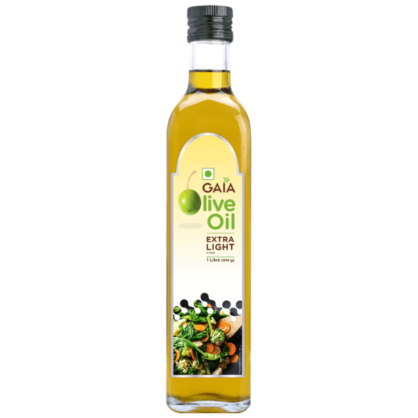 gaia extra light olive oil 1 ltr (buy 1 get 1 free)