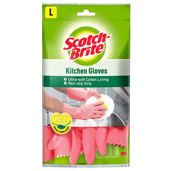 scotch brite kitchen gloves large 2 unit