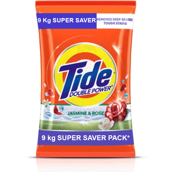 tide jasmine & rose detergent powder 9 kg