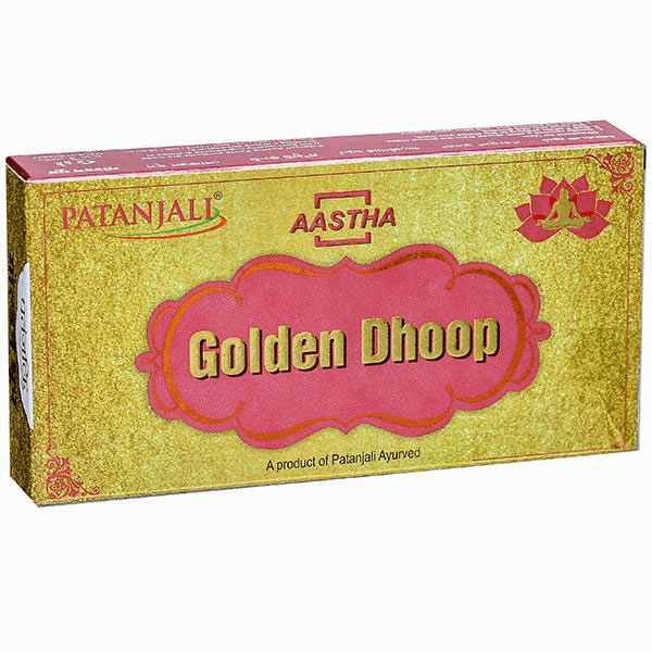 patanjali aastha golden dhoop 16 sticks