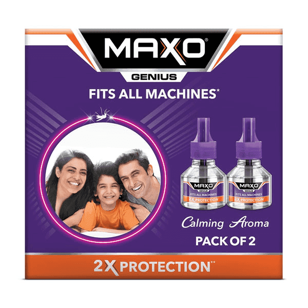 maxo genius calming aroma liquid vaporiser 2 refills*45 ml 