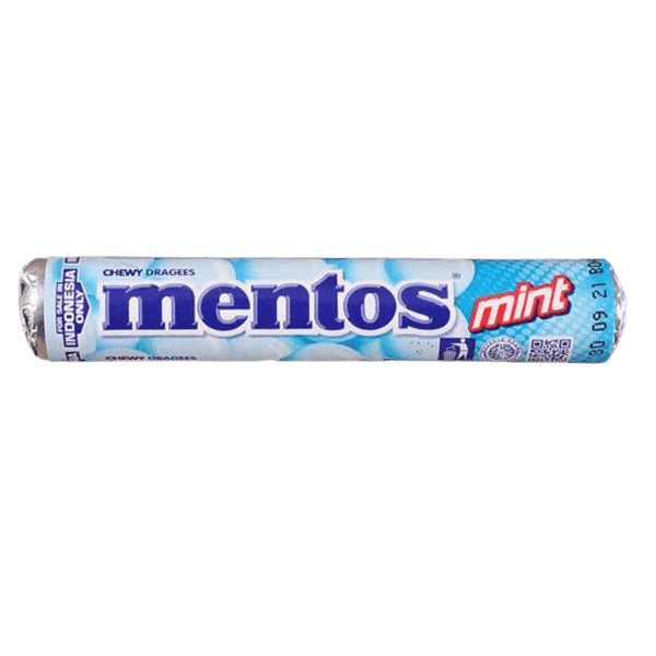 mentos mint chewy dragees (imp) 29 gm