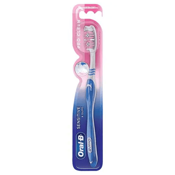 oral-b sensitive & gums pro clean tooth brush (extra soft) 1 pc
