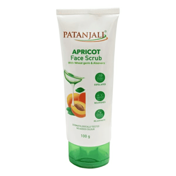 patanjali apricot face scrub 100 gm