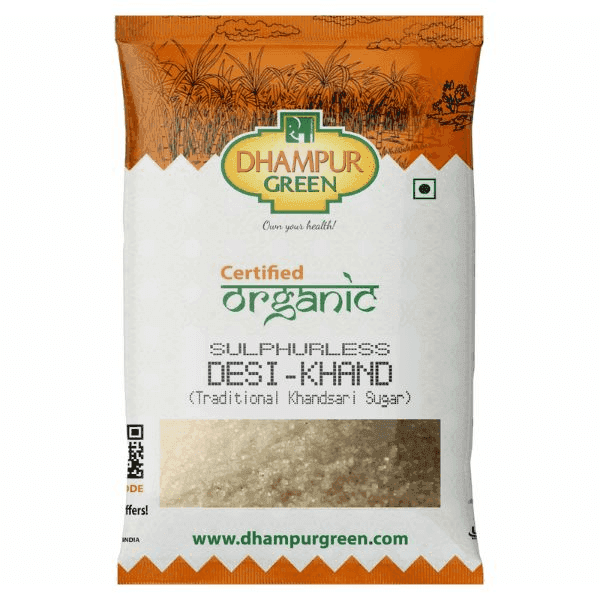 dhampur organic sulphurless desi-khand 800 gm