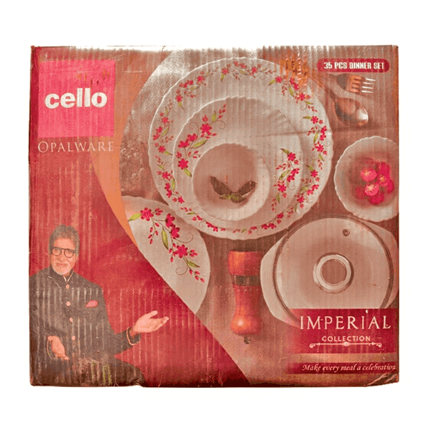 cello opalware imperial collection dinner set 35 pcs