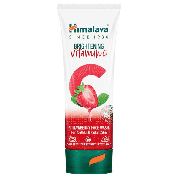 himalaya brightening vitamin c strawberry face wash 100 ml