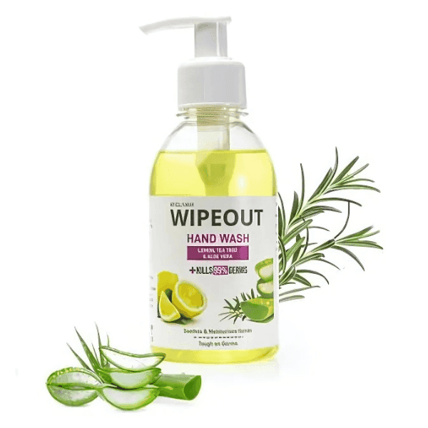 myglamm wipeout lemon, tea tree & aloe vera hand wash 200 ml