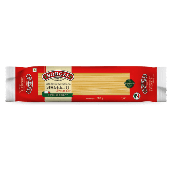 borges spaghetti 100% durum wheat pasta 500 gm