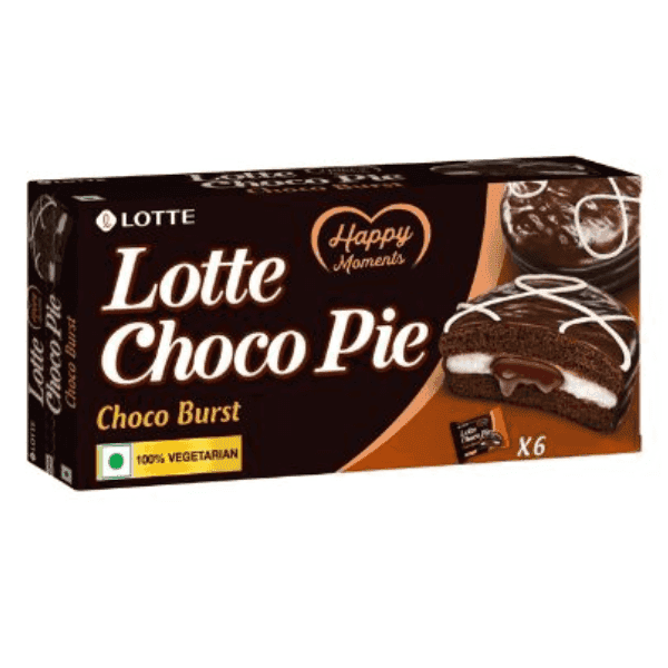 lotte choco pie choco burst 6 packs*28 gm