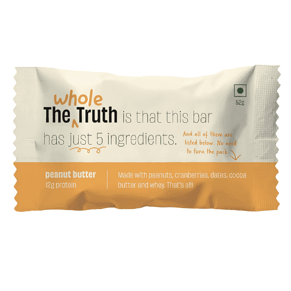 the whole truth peanut butter protein bar 52 gm