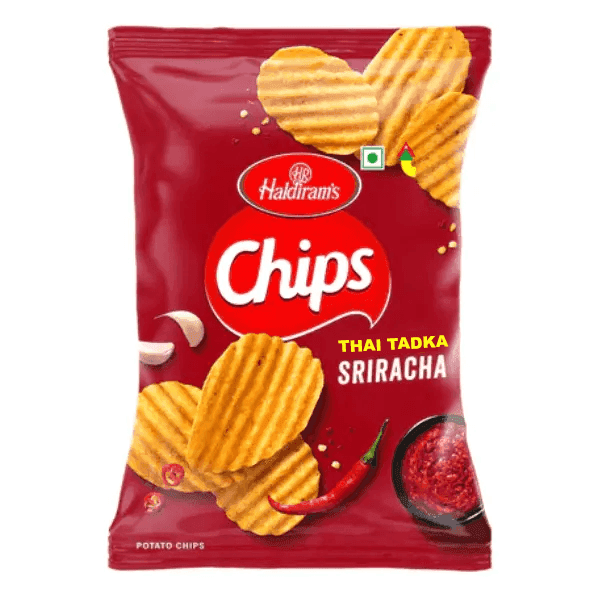 haldiram's thai tadka sriracha chips 89 gm