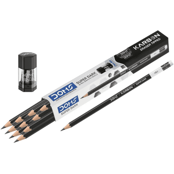 doms super dark 10 hb/2 graphite pencils 10 pencils 
