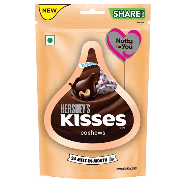 hershey's kisses cashews chocolate 100.8 gm