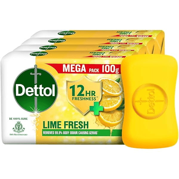 dettol lime cool soap set 4*100 gm