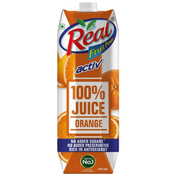 real activ 100% orange juice 1 ltr